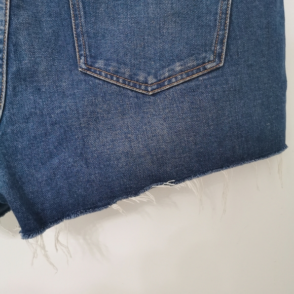 Frank and Oak The Stevie Cutoff Short in Blue - Picture 7 of 16